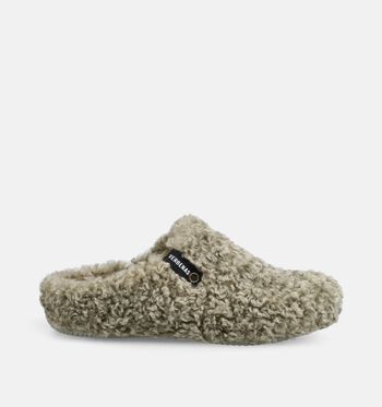Verbenas Low Pantoffels Wit/Beige/Groen