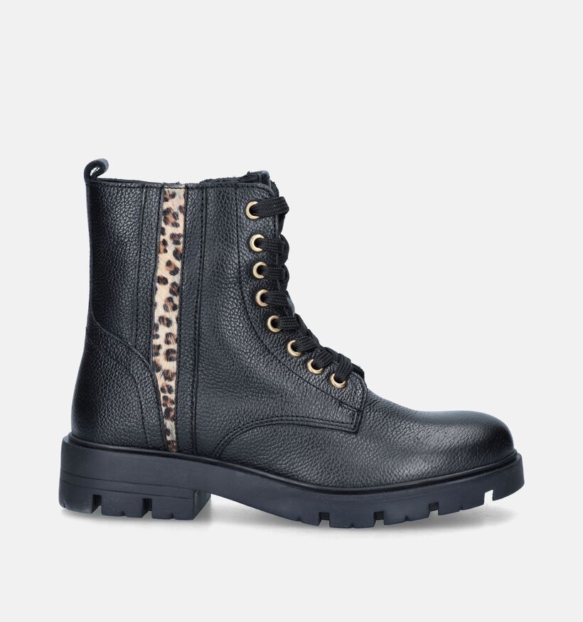 Little David Petra-Lisa Bottines en Noir pour filles (348054) - pour semelles orthopédiques