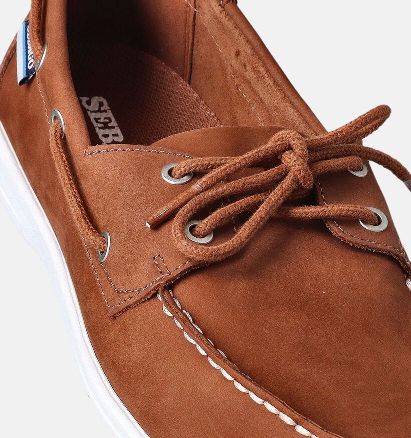 Sebago Dockside Oakfield Cognac Bootschoenen voor heren (353804) - geschikt voor steunzolen