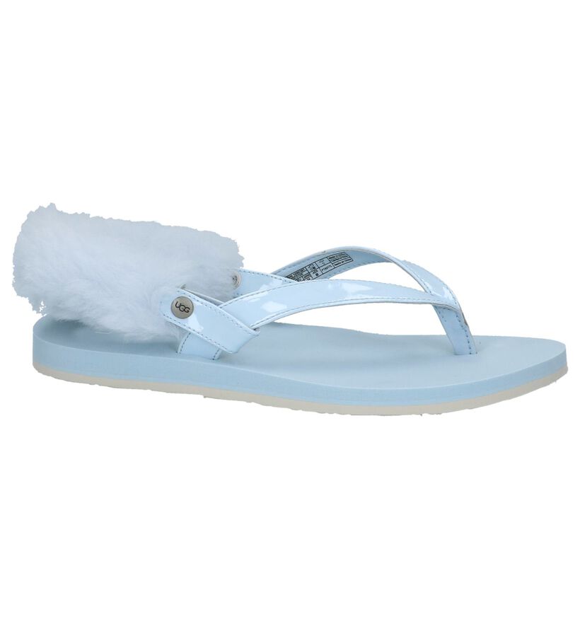 UGG Sandales plates en Bleu clair en synthétique (210287)