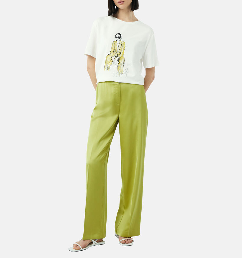 comma Witte T-shirt voor dames (356975)