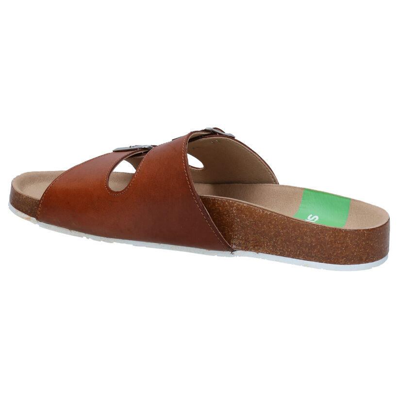 Slowwalk Biorvi Cognac Slippers in leer (270943)