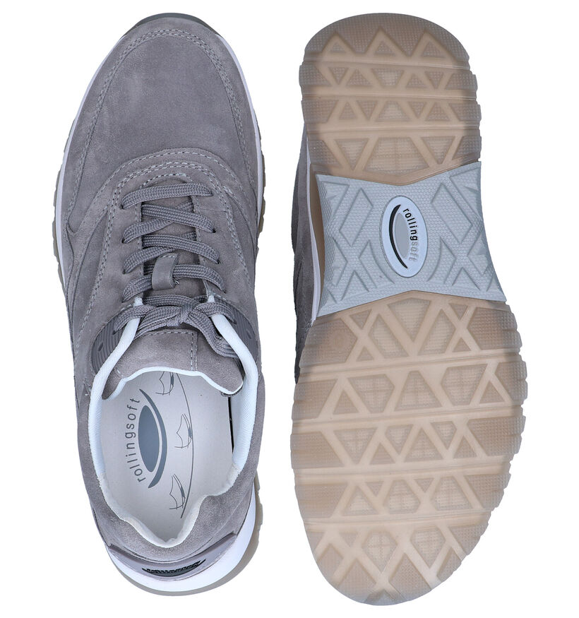 Rollingsoft Chaussures à lacets en Gris clair en nubuck (291120)