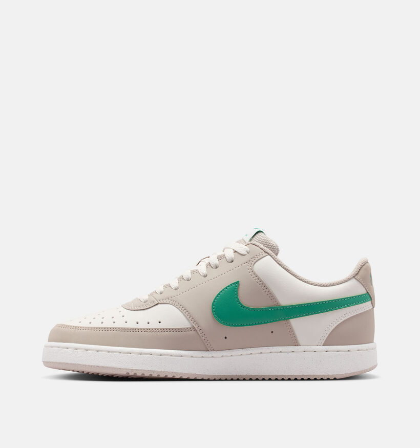 Nike Court Vision Next Nature Baskets en Taupe/Ecru pour hommes (380405)