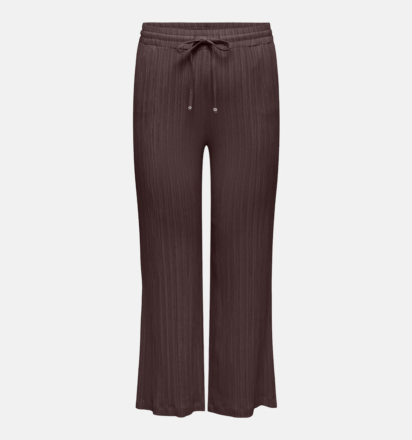 ONLY Carmakoma Munich Donkerbruine Geklede Broek voor dames (375067)