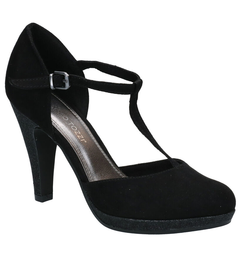 Marco Tozzi Zwarte Pumps in stof (270654)