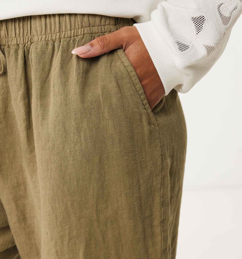Mexx Pantalon en lin en Vert Khaki pour femmes (352769)