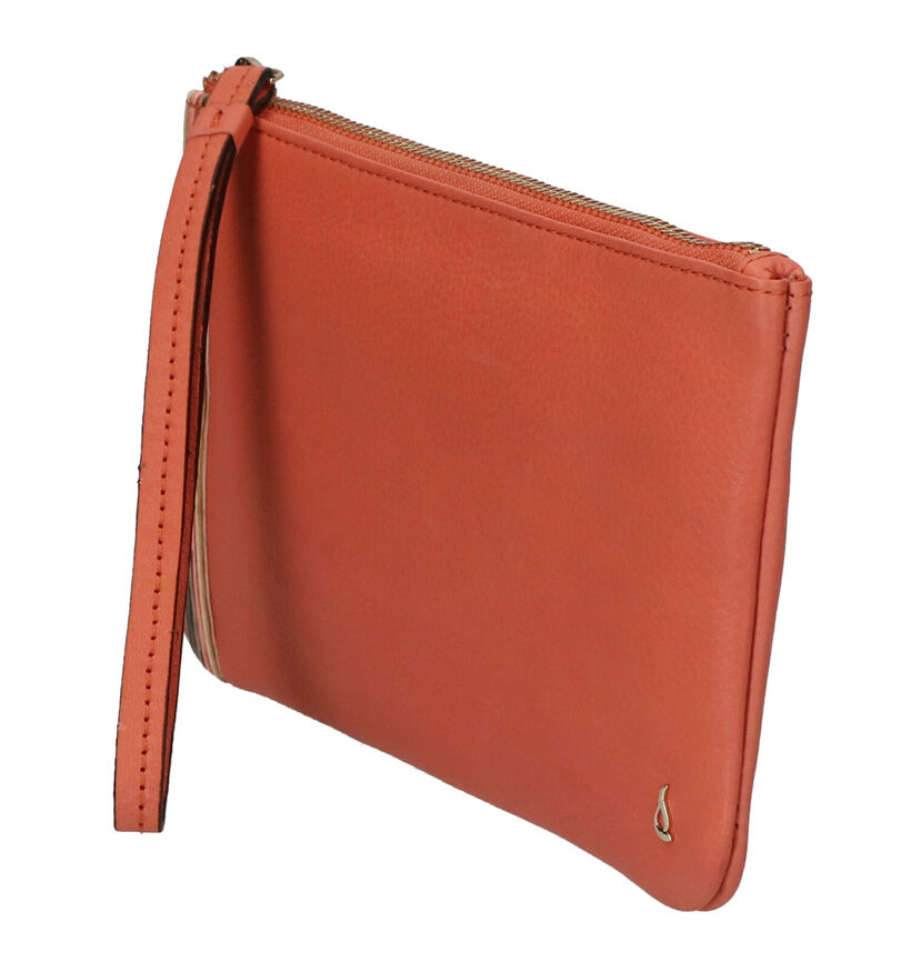 Abbacino Porte- monnaie zippé en Orange en cuir (274325)