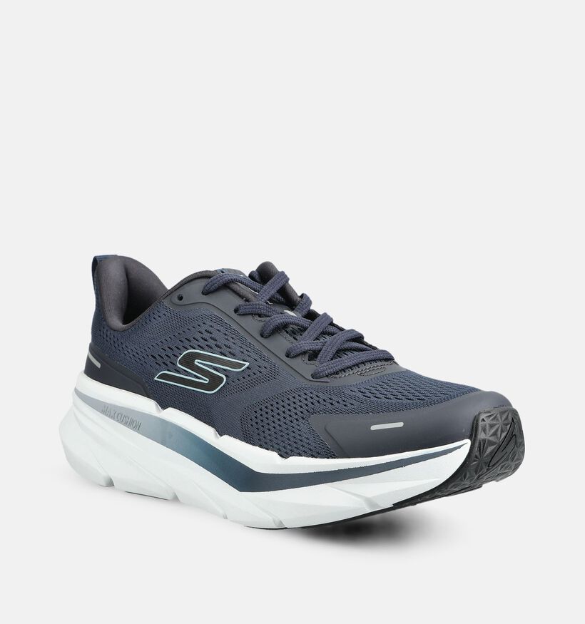 Skechers Go Run Max Cushioning Premier 3 Baskets en Bleu fonc&eacute; pour hommes (375632)