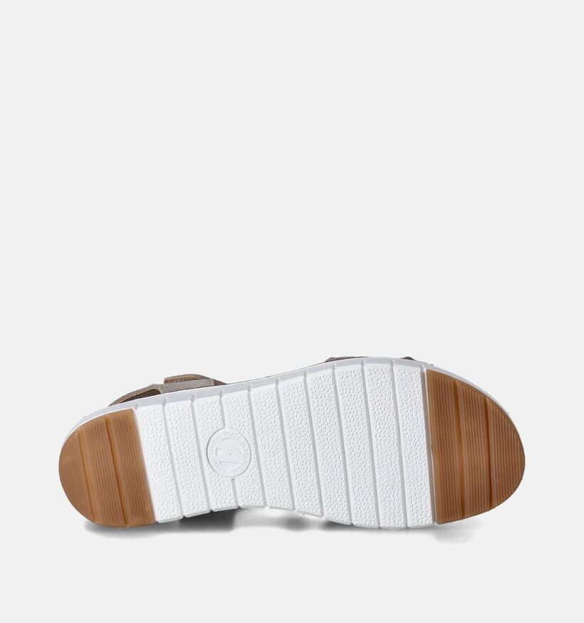 Solemade Romi Sandales pour semelles orthopédiques en Taupe pour femmes (355743) - pour semelles orthopédiques