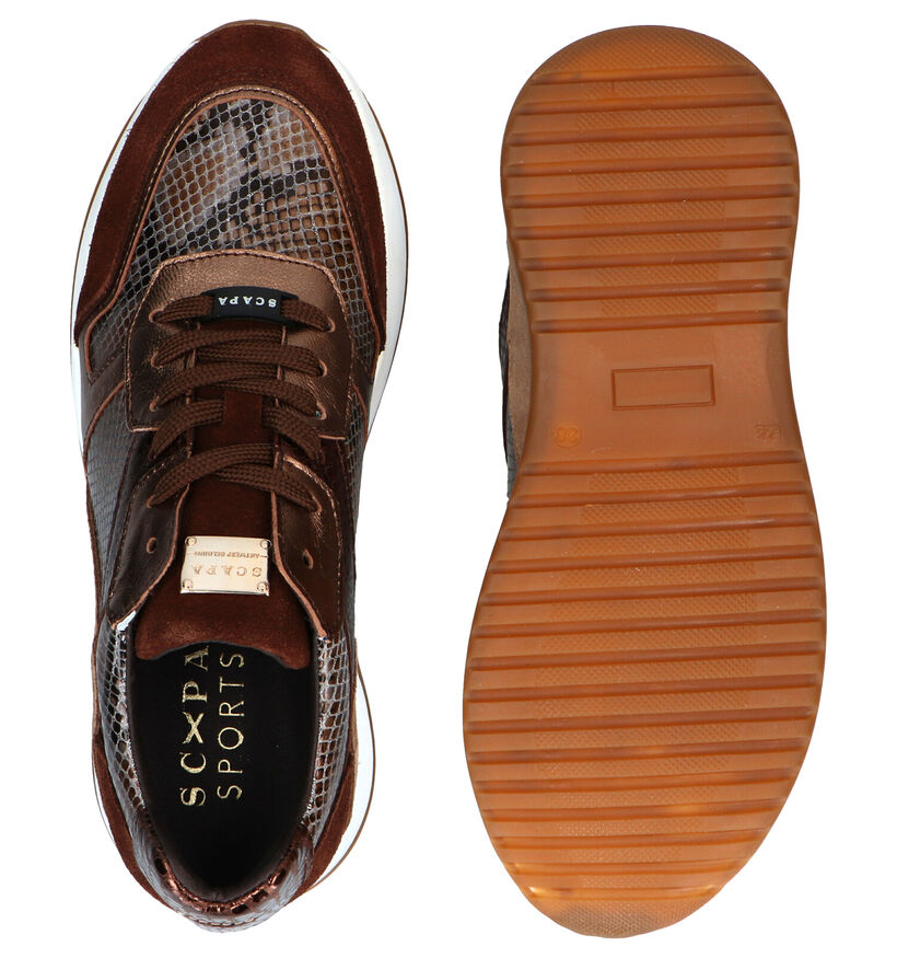 Scapa Chaussures à lacets en Noir en cuir (281243)