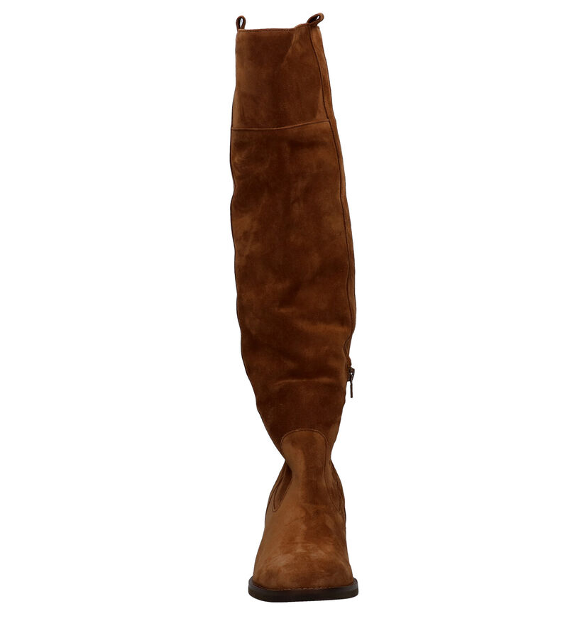 Gabor Cognac Knielaarzen in daim (282346)