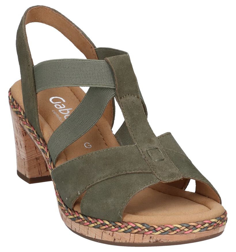 Donkerroze Sandalen Gabor Comfort in daim (245472)