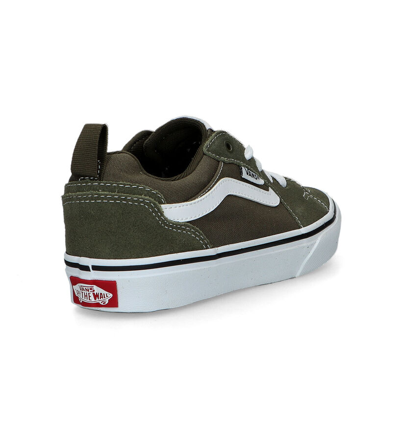 Vans Filmore Baskets de skate en Vert kaki pour garçons (321095)