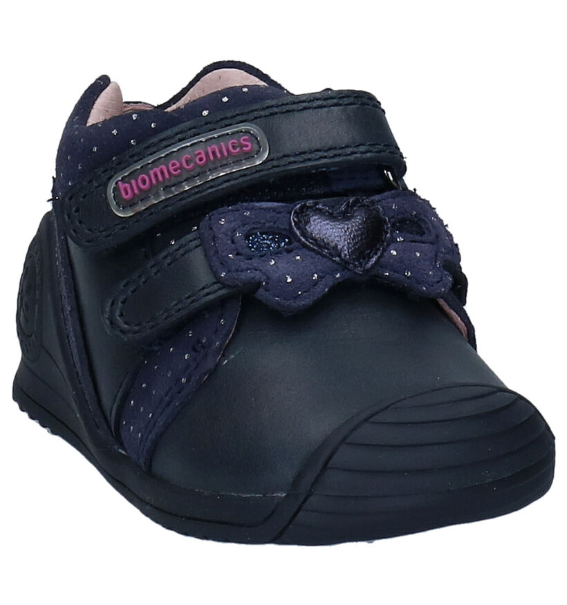 Biomecanics Blauwe Babyschoenen in leer (282809)