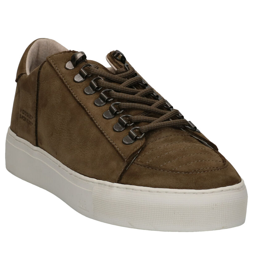 Hub Tournament Kaki Casual Schoenen in nubuck (255789)