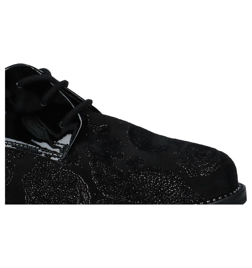 Gabor Zwarte Oxford Schoenen in kunstleer (231333)