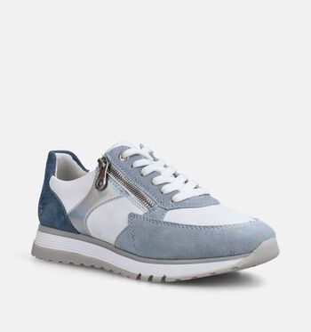 Rieker Sneakers Wit/Bruin/Blauw