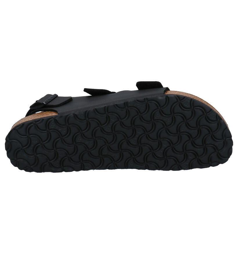 Birkenstock Milano Sandales en Noir en simili cuir (305410)