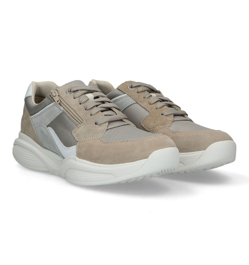 Xsensible SWX14 Beige Veterschoenen voor heren (324853) - geschikt voor steunzolen