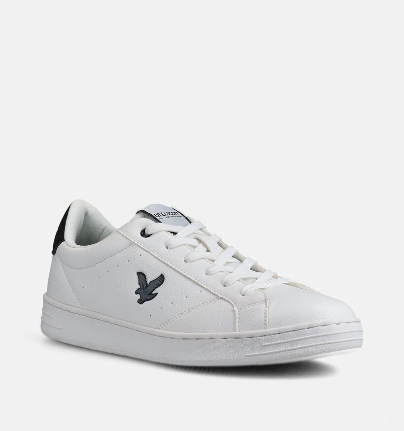 Lyle&Scott Elgin Witte Sneakers voor heren (369045) - geschikt voor steunzolen