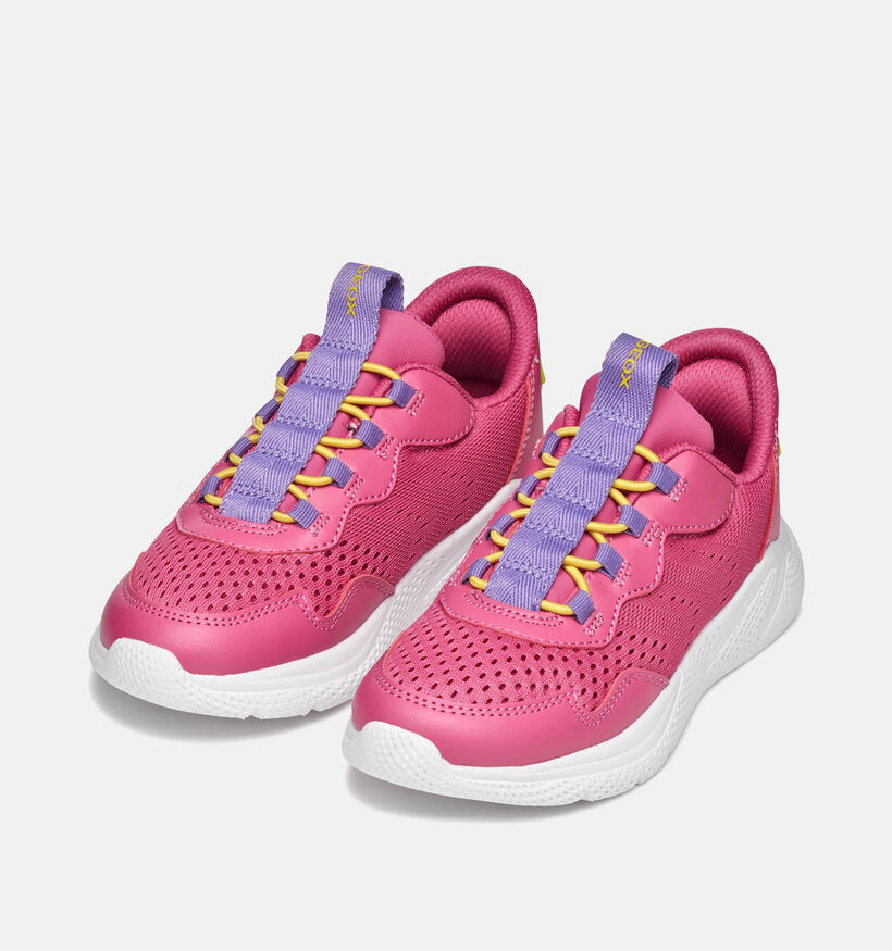 Geox Sprintye Fast-In Roze Slip-on Sneakers voor meisjes (370156) - geschikt voor steunzolen