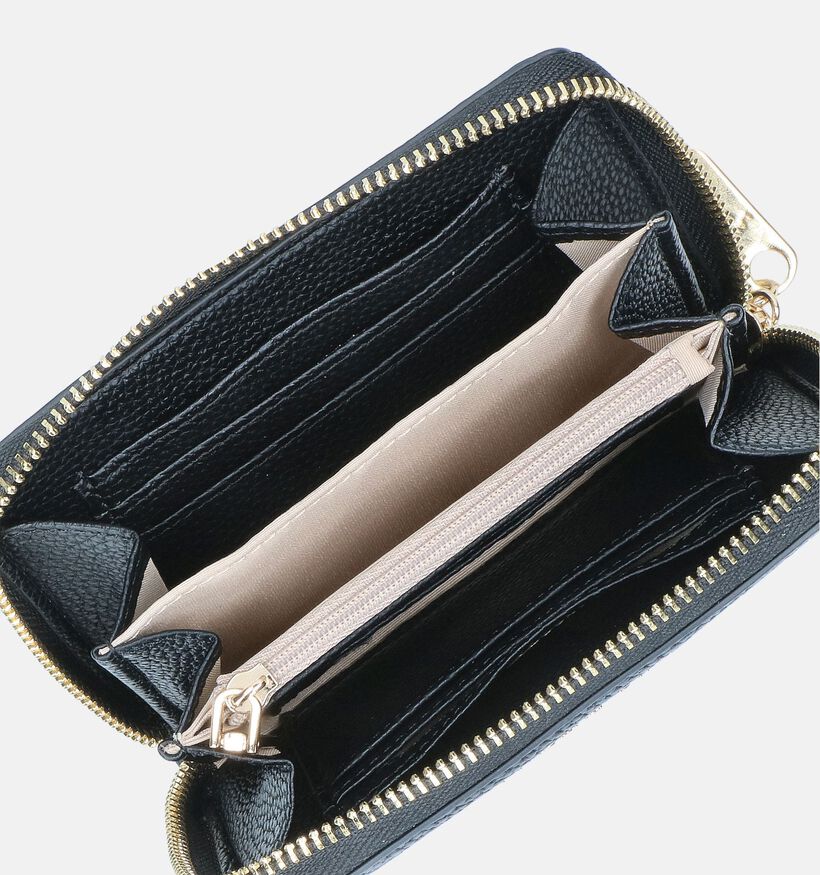 Laurent David Nos 001 Porte-monnaie zippé en Noir pour femmes (351291)