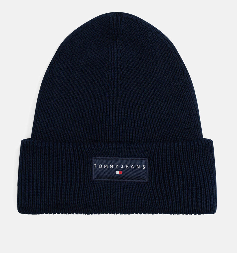 Tommy Hilfiger Linear Beanie Bonnet en Bleu foncé pour hommes (362642)
