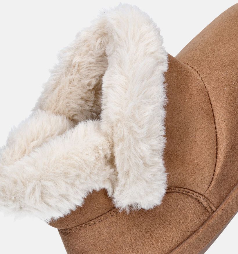 Torfs Home Pantoufles fermées en Cognac pour femmes (349392)