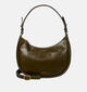 Burkely Vintage Veda Crescent Bag Olijfgroene Schoudertas voor dames (363090)