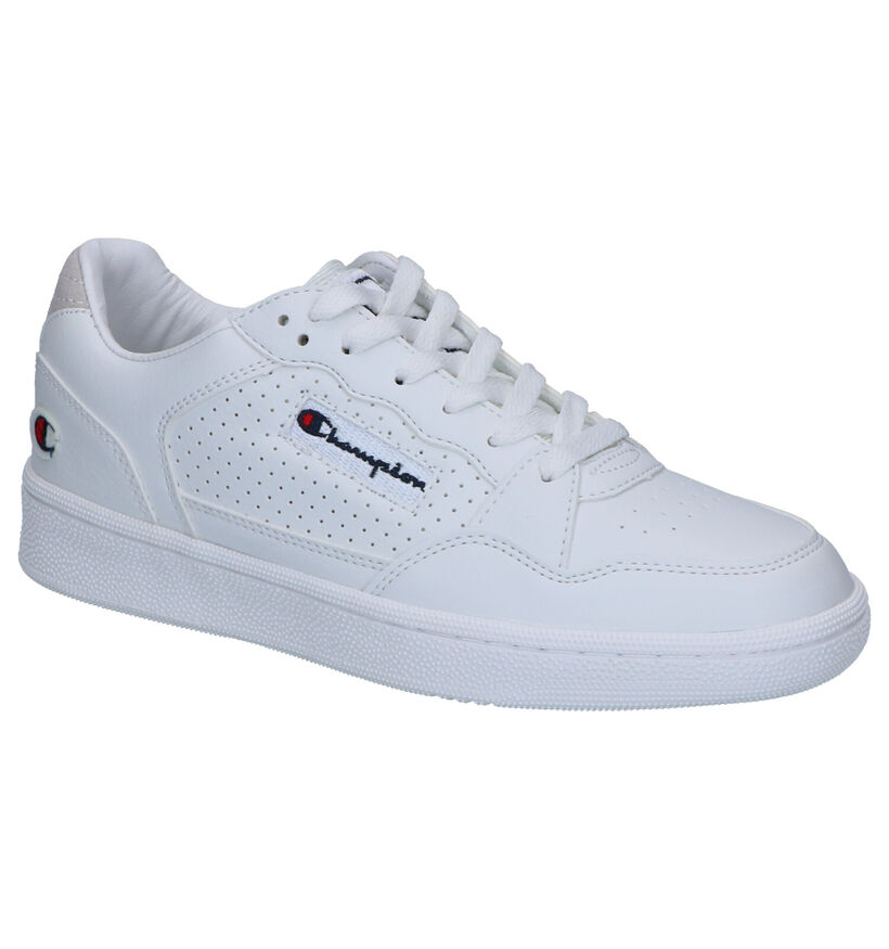 Champion Cleveland Witte Sneakers in kunstleer (253519)