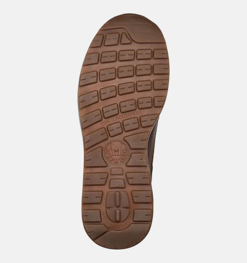 Mephisto Bradley Velsport Cognac Schoenen met Veter en Rits voor heren (378984) - geschikt voor steunzolen
