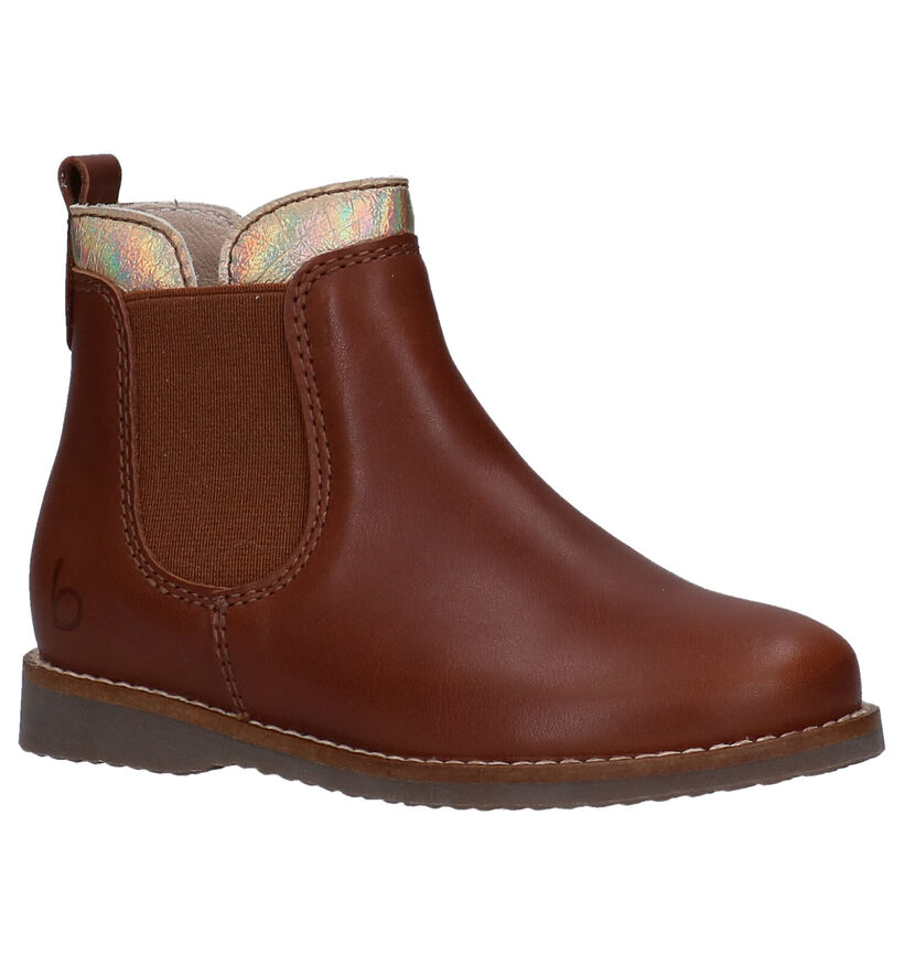 Beberlis Bottes courtes en Cognac en cuir (281126)