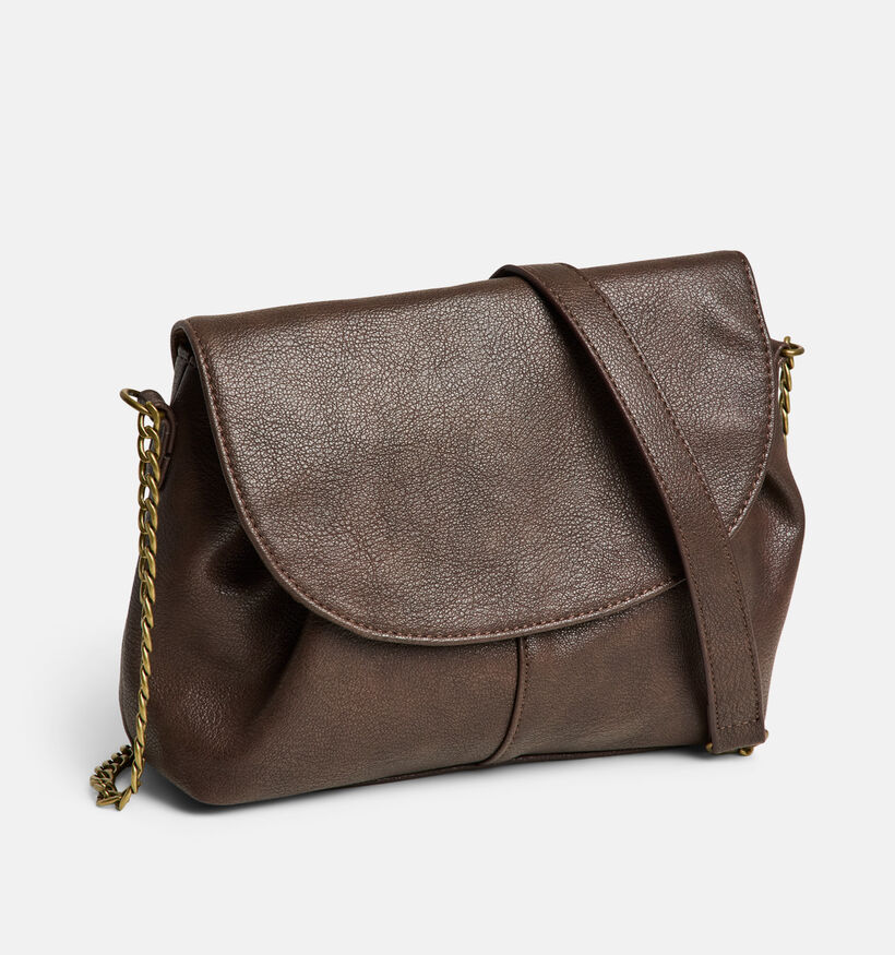 Pieces Annika Donkerbruine Crossbodytas voor dames (379344)