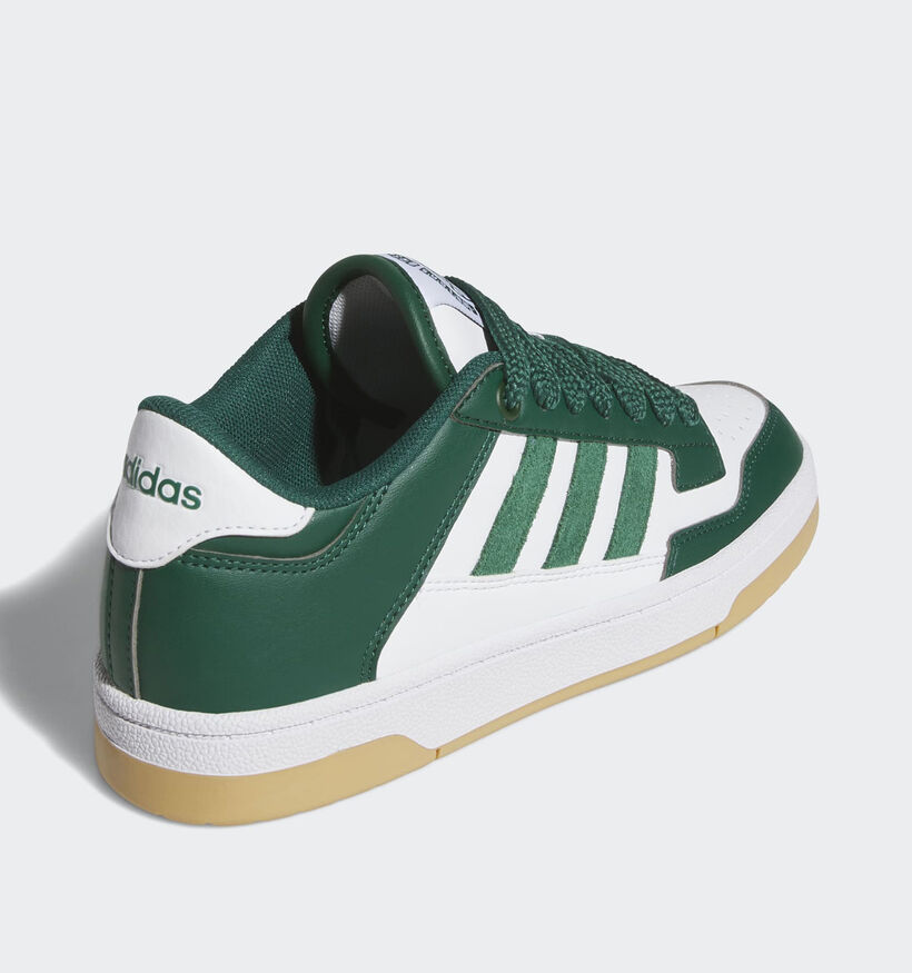 adidas Rapid Court Baskets en Blanc/Vert pour filles, garçons (359669) - pour semelles orthopédiques
