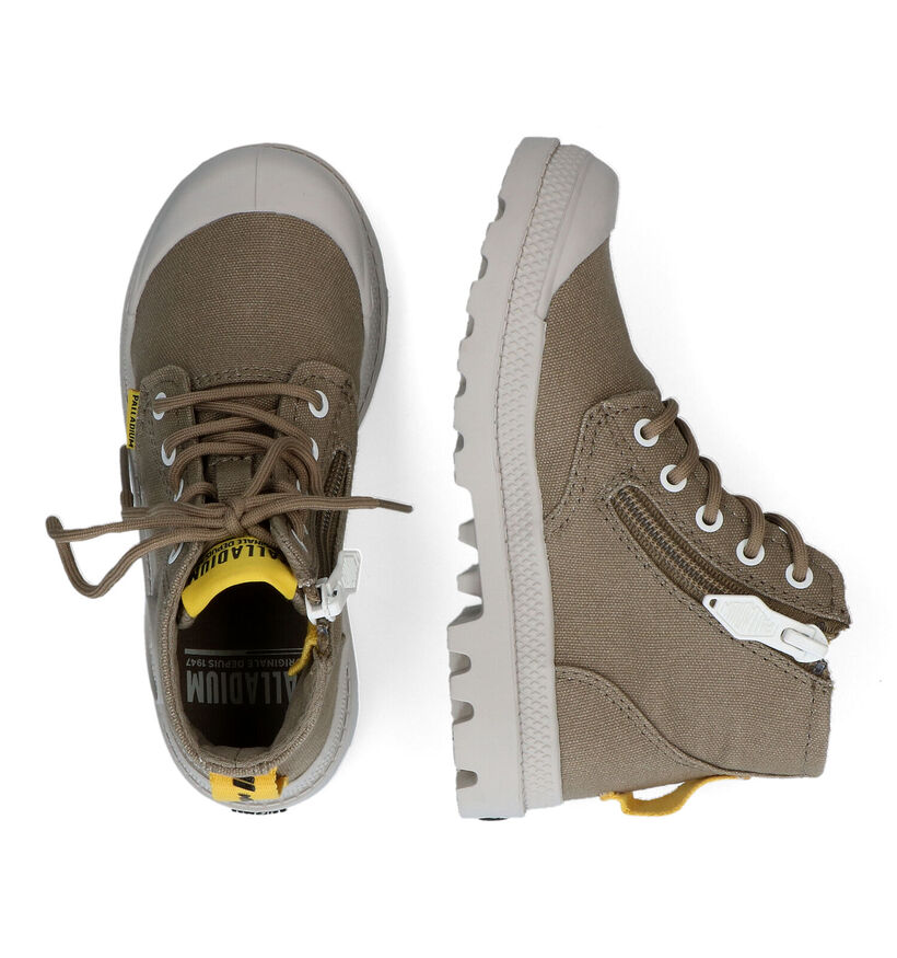 Palladium Pampa Supply K Kaki Hoge Sneakers in stof (302710)