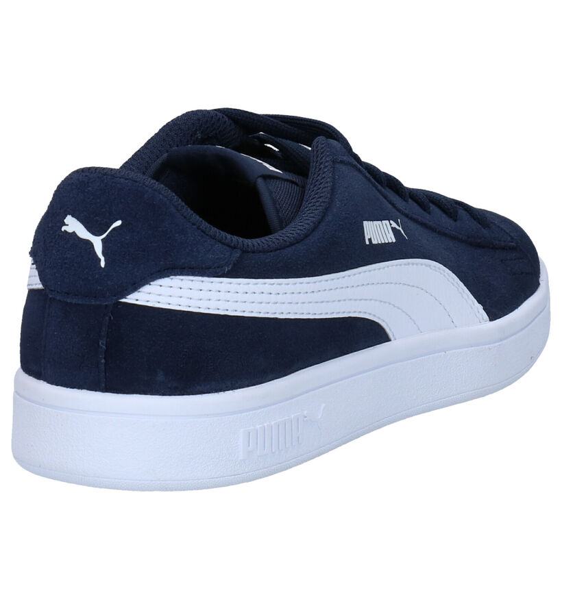 Puma Smash Baskets en Bleu en daim (293447)