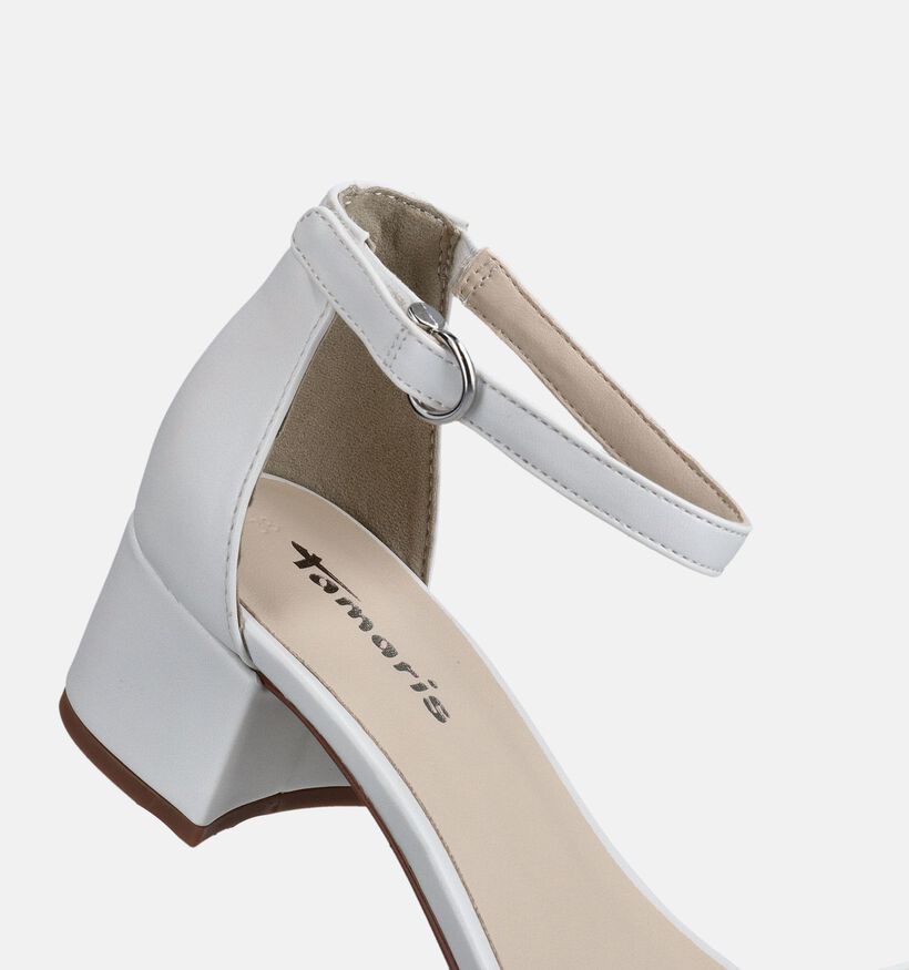 Tamaris Sandales &agrave; talons en Blanc pour femmes (371687)