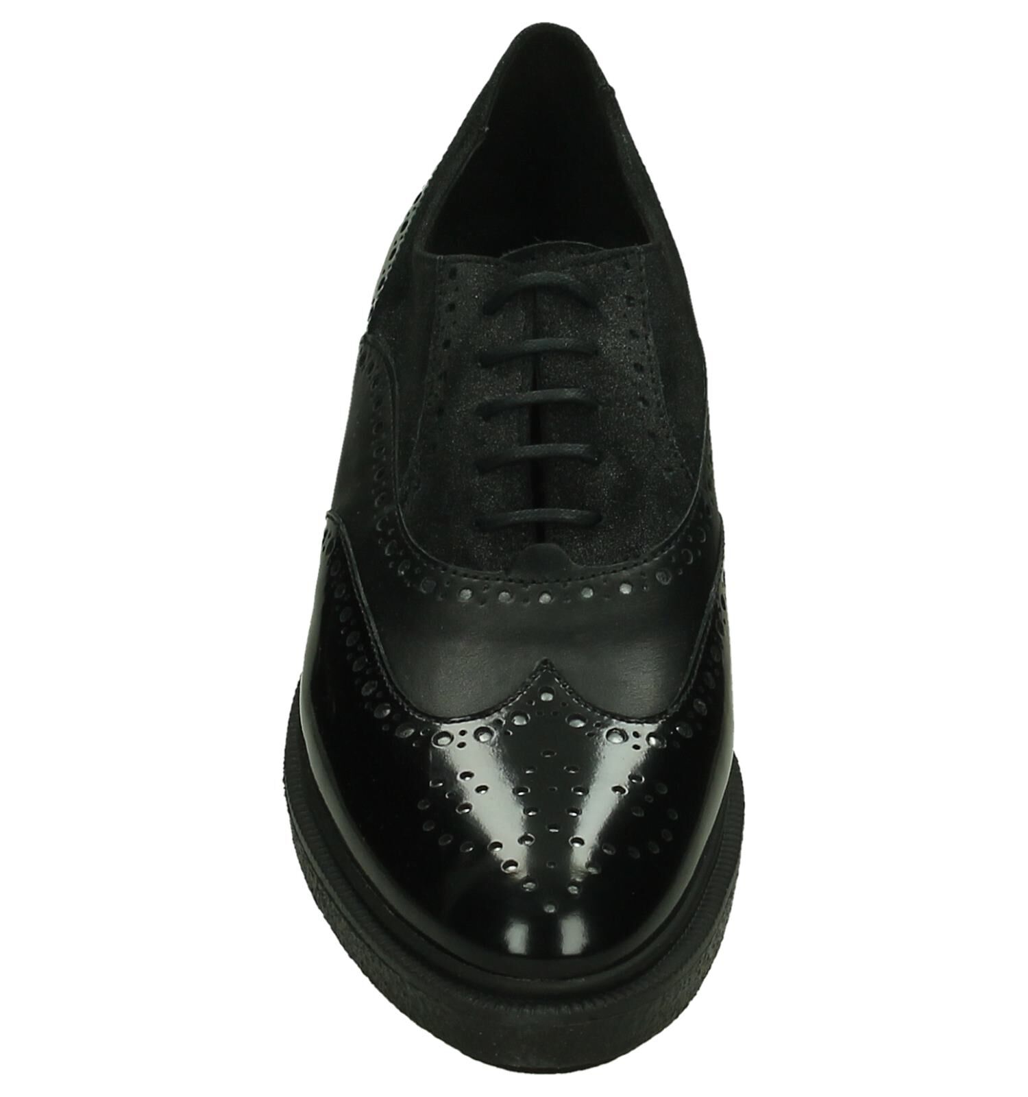 Oxford Veterschoen Zwart Geox Prestyn Dames Lage schoenen Online op TORFS.BE