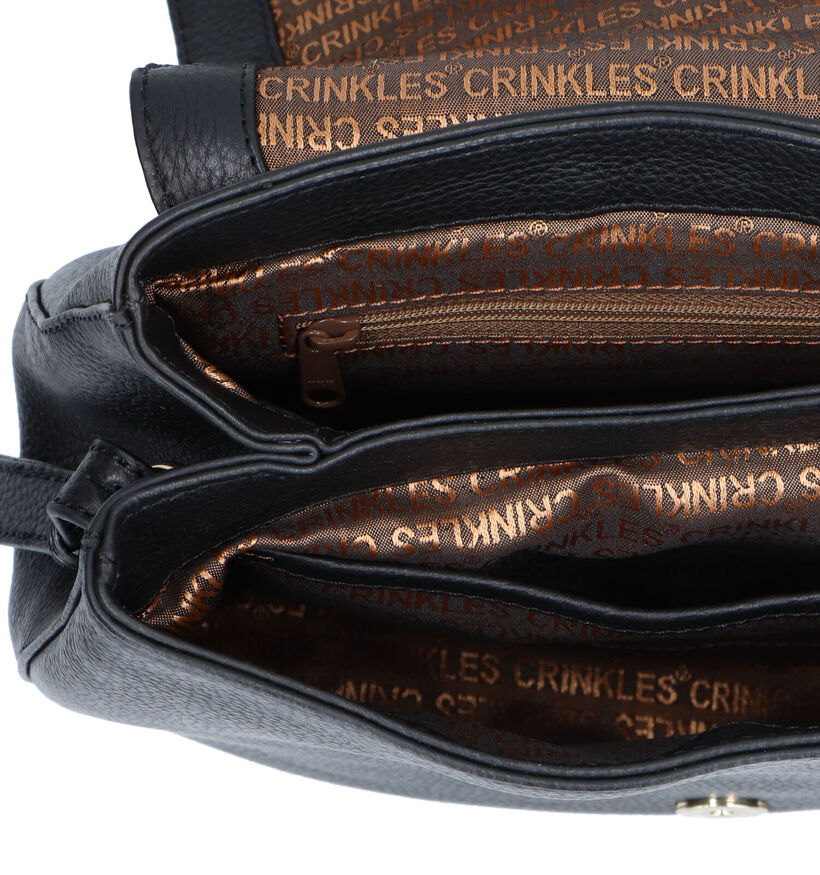 Crinkles Cognac Schoudertas voor dames (325001)