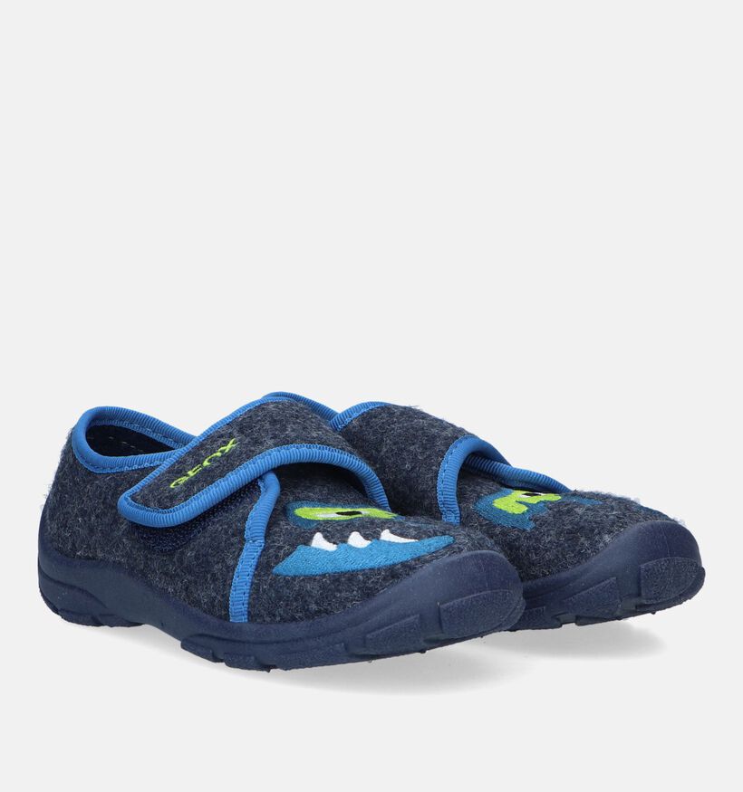 Geox Nymel Blauwe Pantoffels voor jongens (330052)