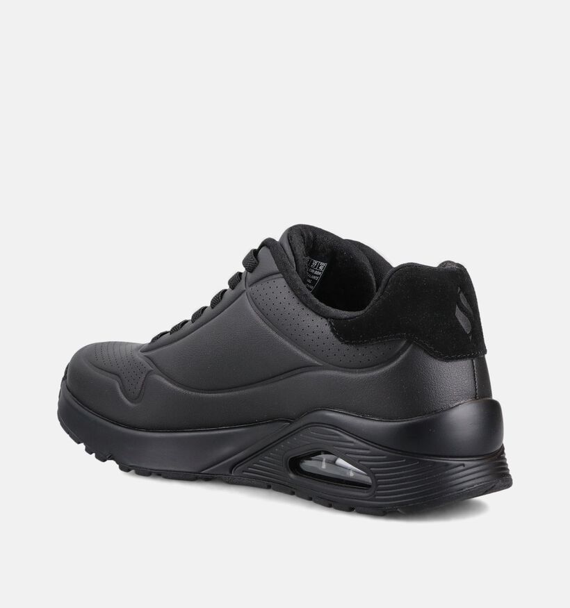 Skechers Uno Tailored Air Baskets en Noir pour hommes (375648) - pour semelles orthop&eacute;diques