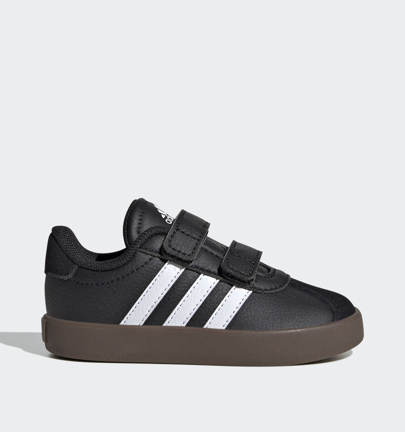 adidas VL Court 3.0 Zwarte Sneakers voor meisjes, jongens (359693) - geschikt voor steunzolen