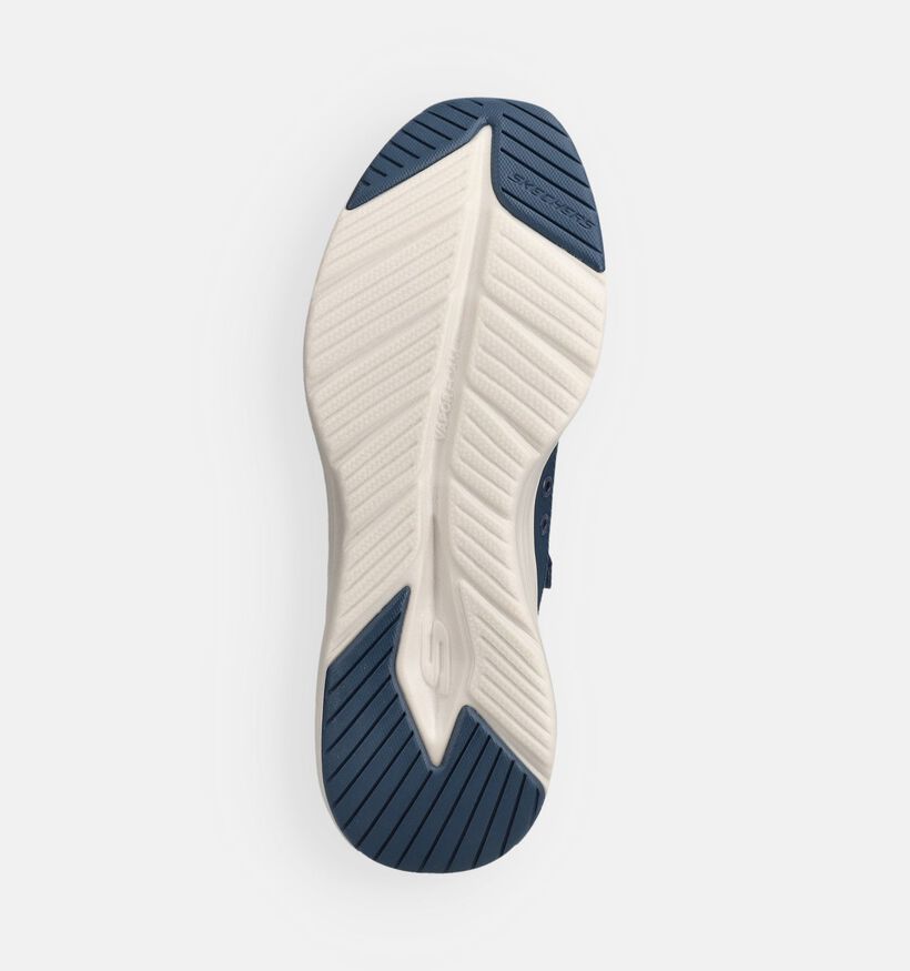 Skechers Contour Foam Cozy Fit Baskets en Bleu fonc&eacute; pour hommes (375635)