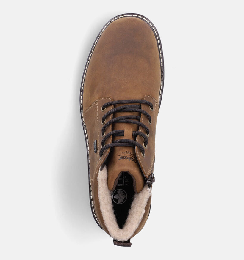 Rieker Boots &agrave; lacets en Marron pour hommes (379839)