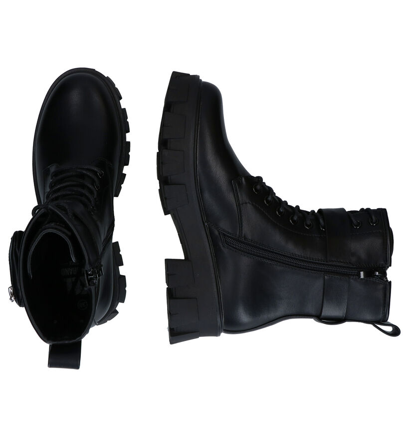 Xti Boots à lacets en Noir en simili cuir (300229)