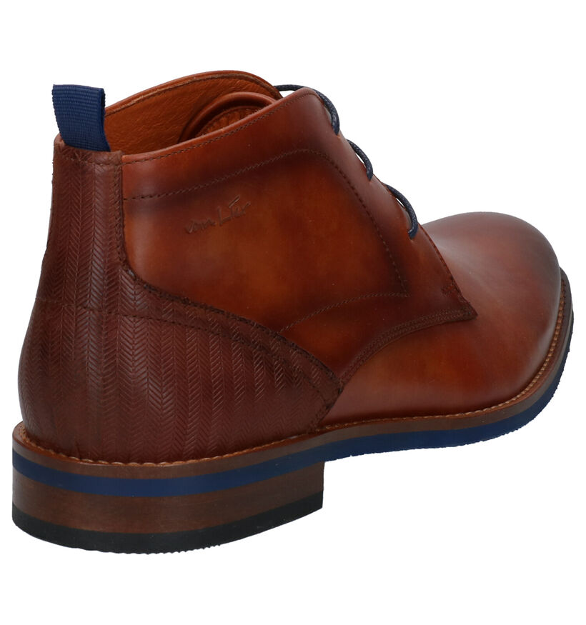 Van Lier Chaussures hautes en Cognac en cuir (272965)