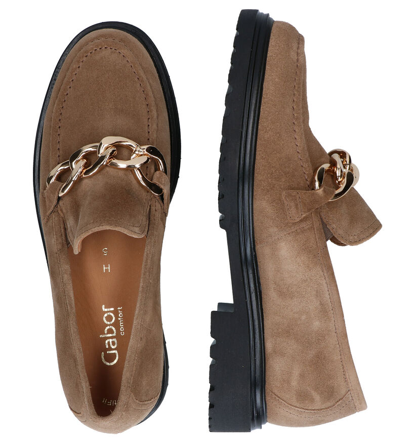 Gabor OptiFit Bruine Mocassins in daim (297234)