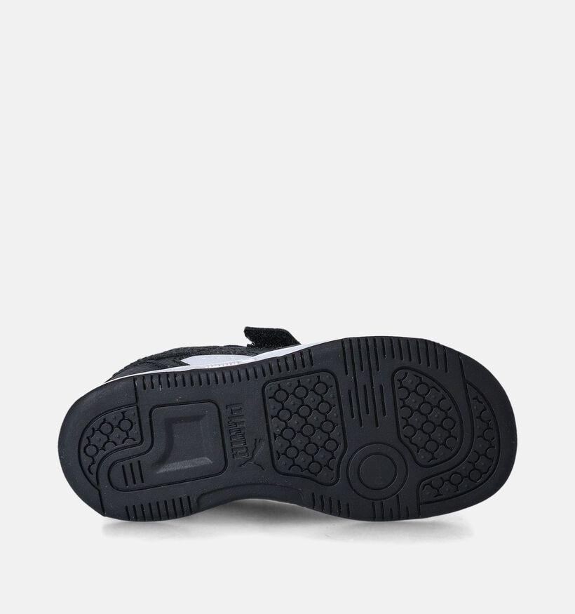 Puma Rebound V6 Baskets en Blanc pour filles, garçons (361494) - pour semelles orthopédiques