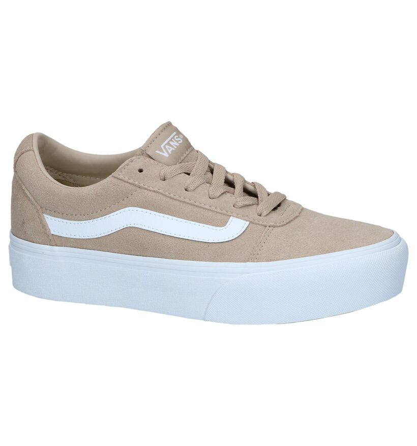 Vans Ward Platform Zwarte Skate sneakers voor dames (328043)